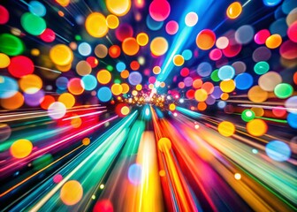 Poster - Abstract Long Exposure Polka Dot Wallpaper Background