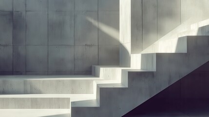 Poster - Contemporary Urban Staircase with Natural Lighting