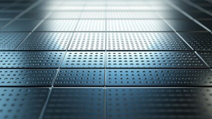 Poster - High-Tech Reflective Surface with Bright Light Effects