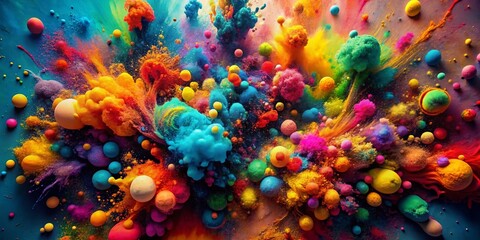 Aufkleber - Aerial View Paint Splatter Design Social Media Branding