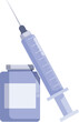 © nsit0108 - Syringe injecting medicine from medical glass jar, healthcare and vaccination concept
