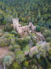 Wall Mural - View to the ruins of The Monastery of Santa Maria de la Murta