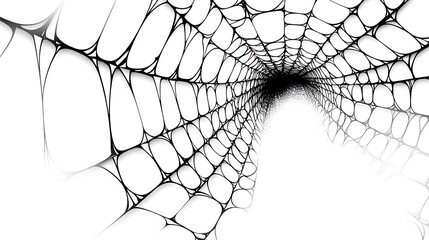 Wall Mural - Abstract Spiderweb Design Showing a Tunnel Effect