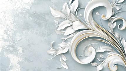 Poster - Soft Gradient Floral Wallpaper Design