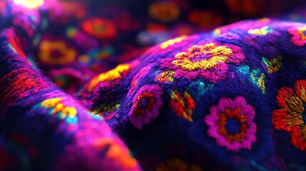 Poster - Stylish Jacket with Vibrant Patterns on Soft Background
