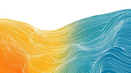 Poster - Vibrant Waves Pattern for Graphic Design Projects