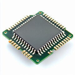 Poster - Microchip on circuit board for electronic devices