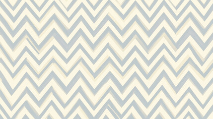 Wall Mural - seamless pattern featuring soft, repetitive zigzag shapes in chevron design with muted tones, creating simple and calming aesthetic