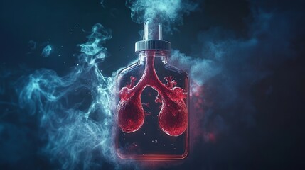 Poster - carefully designed liquid medicine that soothes lung tissue and enhances airflow