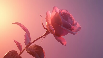 Poster - Soft Light Floral Design with Subtle Gradients