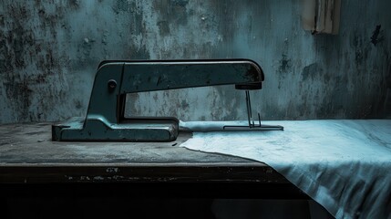 Wall Mural - Vintage Sewing Machine on a Table