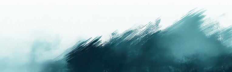 Poster - Minimalist gradient illustration featuring jagged pencil strokes in soft hues created with subtle intensity and depth