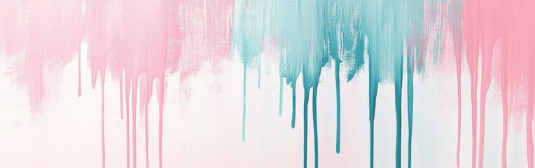 Poster - Elegant pencil strokes create a soft wash of pastel colors blending into one another in an artistic display
