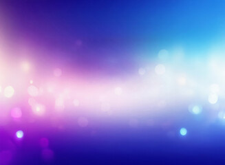 Aufkleber - A dreamy, grainy backdrop of blurred purple, blue, and white hues.  Soft, glowing bokeh lights create a textured, ethereal effect.