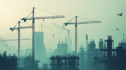 Poster - infographic explaining how construction dust contributes to the increase in pm 2.5 levels