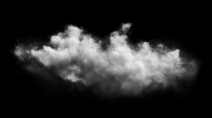 Poster - Fine liquid particles misting through the air, forming a hazy, translucent cloud.