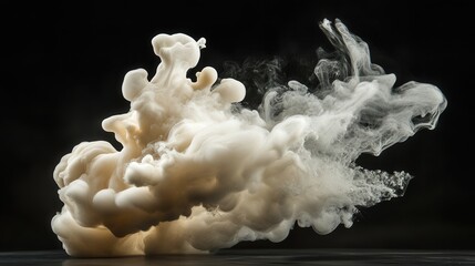 Poster - Fine liquid particles misting through the air, forming a hazy, translucent cloud.