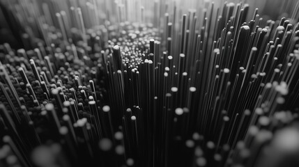 Fototapete - Particles moving in synchronized patterns, creating a mesmerizing display of order in motion.