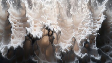 Fototapete - Particles moving in synchronized patterns, creating a mesmerizing display of order in motion.