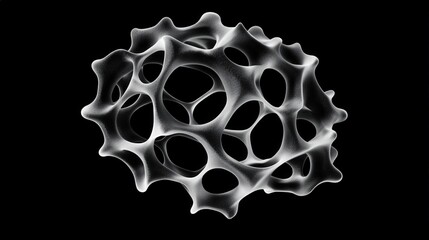Aufkleber - Solid particles compacted into a smooth geometric shape, showing their cohesive nature.