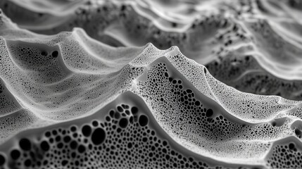 Poster - Solid particles forming intricate patterns as they settle into a uniform layer