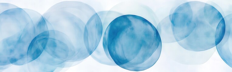 Leinwandbilder - Soft pastel blue pencil strokes create a serene backdrop perfect for creative projects or presentations