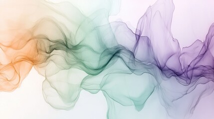Poster - Ethereal abstract artwork featuring soft flowing colors that evoke a sense of tranquility and harmony in form and movement