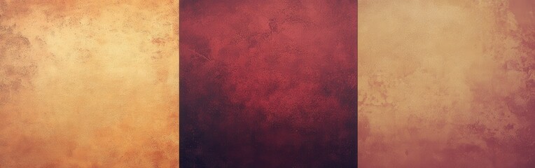 Poster - Warm gradient background featuring shades of amber and deep red in a soothing blend for creative designs