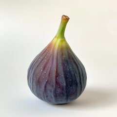 Poster - Fresh purple fig showcasing its smooth skin and unique shape in a natural setting during daylight