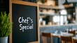 © pkproject - Chalkboard Menu with Highlighted 'Chef's Special' Highlighting Upselling Techniques in a Restaurant