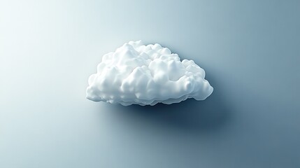 Poster - icon cloud on grey gradient background. vector.