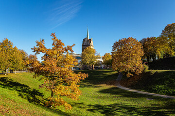 Wall Mural - Blick auf das Kröpeliner Tor in der Hansestadt Rostock im Herbst