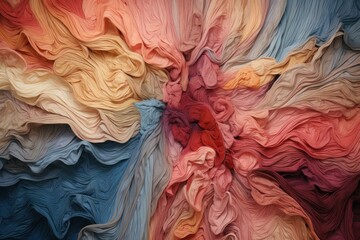 Poster - abstract background resembling flowing fabric with gradient colors, creating a visually captivating 