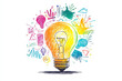 © SPPhotoRun - Bright light bulb symbolizing creativity and innovative ideas in marketing