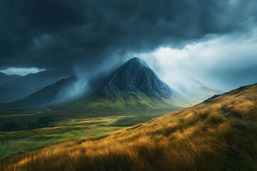 clouds over the mountains