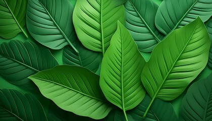 green leaves background