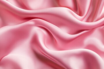 Poster - Soft pink blush fabric flowing gracefully, creating an elegant and soothing ambiance ideal for various creative uses