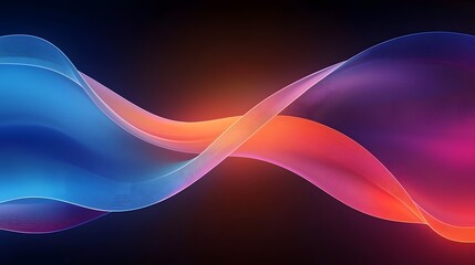 Poster - Mesmerizing Abstract 3D Background with Illuminated Neon Curvy Lines in Vibrant Hues   Ideal for Digital and Creative Designs Branding Web and Packaging