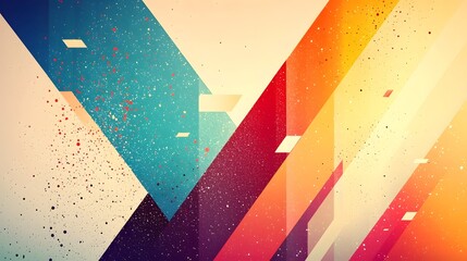 Leinwandbilder - Captivating Geometric Fluid Color Mosaic Digital Abstract Desktop Background with Vibrant Gradient Transitions and Mesmerizing Polygon Patterns for Modern Design