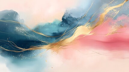 Poster - Mesmerizing Multicolored Textures and Abstract Shapes in a Modern Digital Artwork   Elegant and Creative Background by Cutting Edge Generative Technology