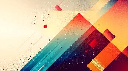 Leinwandbilder - Mesmerizing abstract desktop wallpaper background featuring a fusion of colorful gradients and intricate geometric patterns creating a bold modern and visually striking design