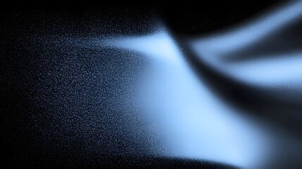 Poster - Mesmerizing Futuristic Fluid Wallpaper with Ethereal Glowing Blue Shapes Against Grainy Dark Background   Dynamic Digital Art Composition with Captivating Gradient Textures and Surreal 3D Render