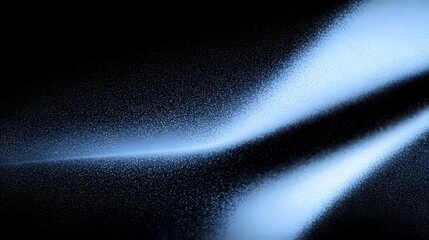 Poster - Glowing Blue Abstract Shape with Futuristic Dynamic Texture and Grainy Dark Background   Perfect Design Element for Poster Covers Banner Ads and Digital Artwork