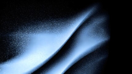 Leinwandbilder - Mesmerizing modern abstract design with an illuminated blue shape on a dark textured backdrop creating a visually dynamic and futuristic composition perfect for use in cover art website headers