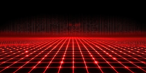 Poster - Red background with a black border