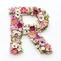 Wall Mural - Flower Bouquet Letter R