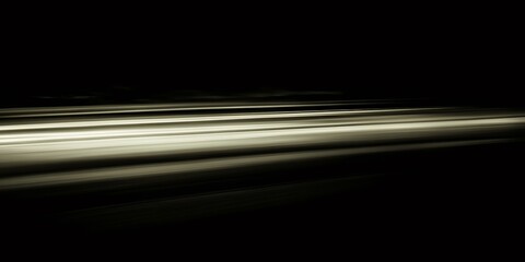 Poster - Light trails creating abstract lines on a dark background, perfect for technology, speed, and futuristic concepts