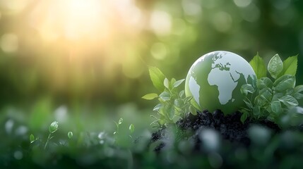 Leinwandbilder - Global Sustainability Strategy Session with Innovative Green Technology Concepts A panel of experts discussing the future of eco friendly practices and corporate sustainability initiatives using