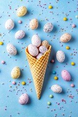 Wall Mural - Easter Cone of Sprinkles