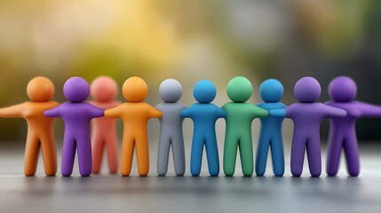 Aufkleber - of a diverse and inclusive team of business professionals collaborating and working together towards a common goal and shared vision in a modern office workspace setting